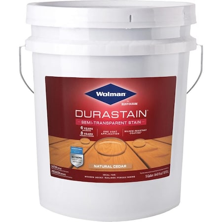 Krud Kutter Wolman DuraStain Transparent Natural Cedar Water-Based Acrylic Copolymer One Coat Stain 5 gal 288344